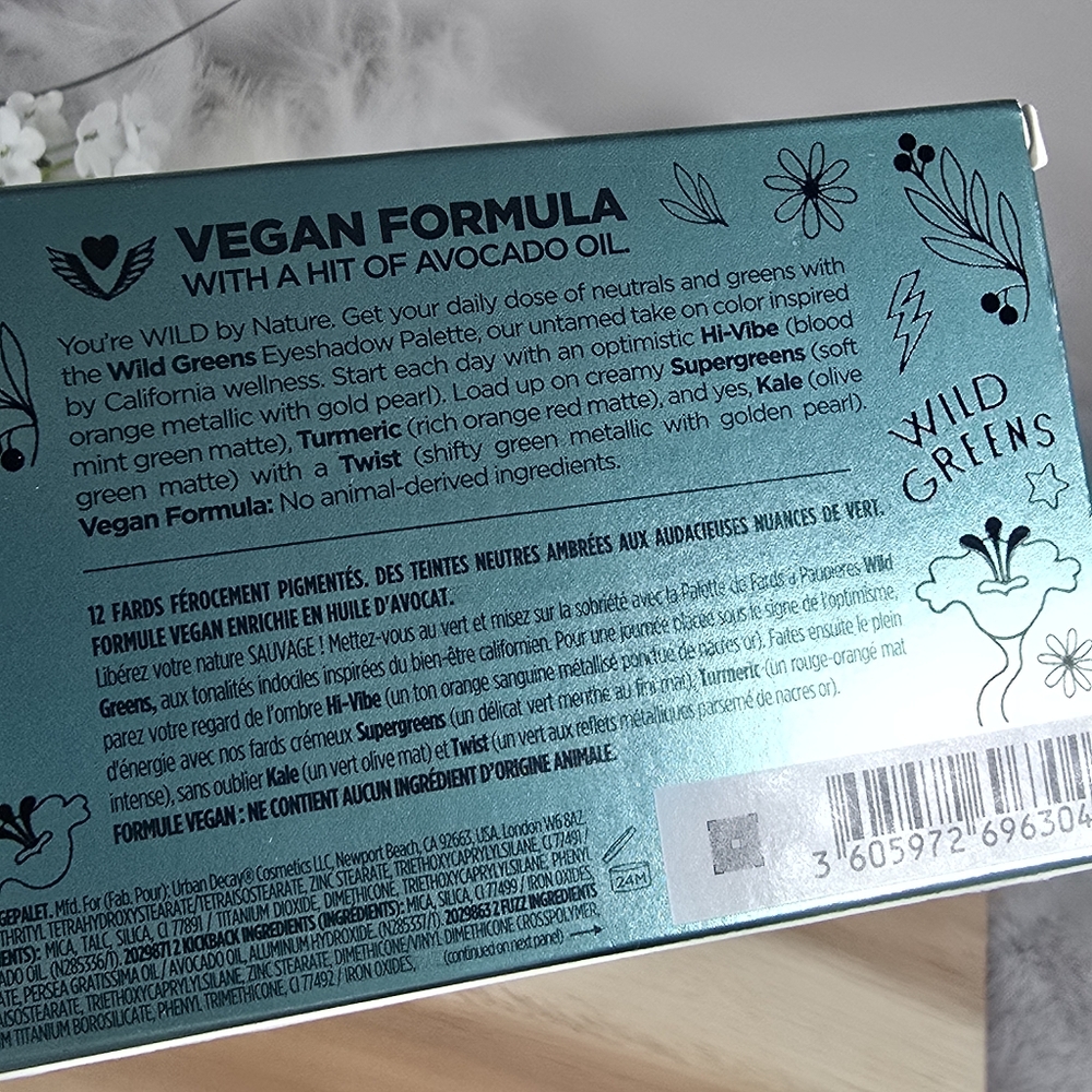 Urban Decay Wild Greens Eye Shadow Makeup Palette Vegan Formula Full Size New - Picture 14 of 16
